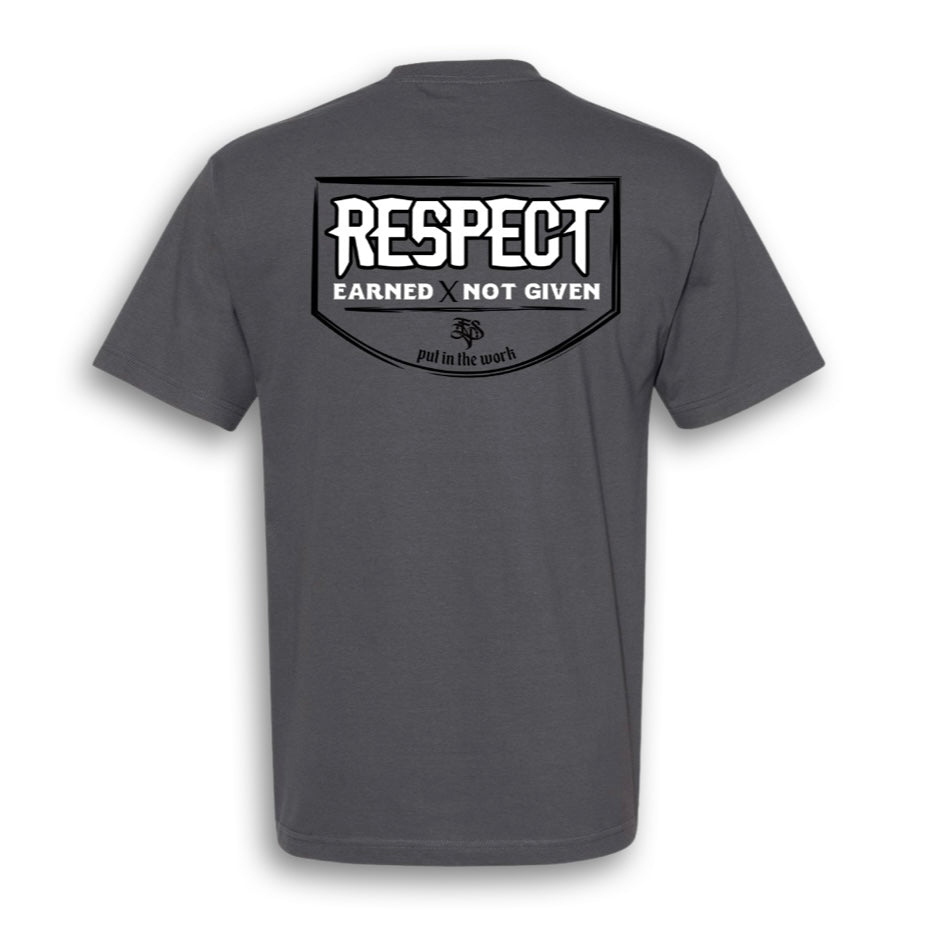 Respect Tee (Charcoal grey) – EternoSteelo Culture