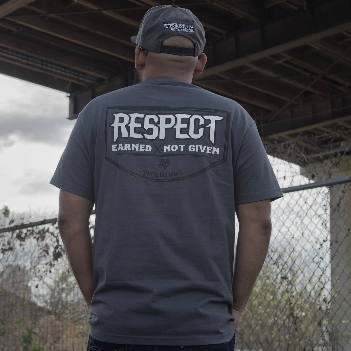 Respect Tee (Charcoal grey) – EternoSteelo Culture